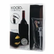 Conjunto de Acessórios para Vinho Koala Ac Preto Metal 2 Peças Cozinha | Gourmet - nacloset