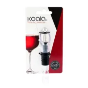 Bico para Vinho Koala Bodega Transparente Metal Antigotejamento Cozinha | Gourmet - nacloset