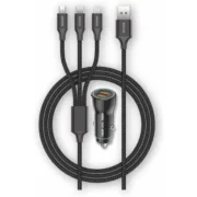 Carregador de Auto USB Universal + Cabo Tech One Tech TEC2810 Duplo USB x 2 Carregadores USB para o Carro - nacloset 2