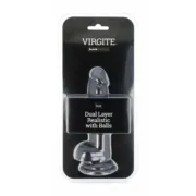 Dildo Realista Virgite R32 Preto 17 cm Consoladores - nacloset 2
