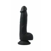 Dildo Realista Virgite R28 Preto 20 cm Consoladores - nacloset