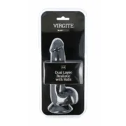 Dildo Realista Virgite R28 Preto 20 cm Consoladores - nacloset 2