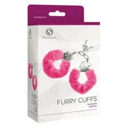 Algemas S Pleasures Furry Cor de Rosa Algemas, mordaças e braçadeiras - nacloset 2