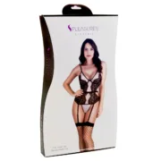 Conjunto de Lingerie S Pleasures Preto/Cinzento (Tamanho único) Cuequinhas e tangas - nacloset