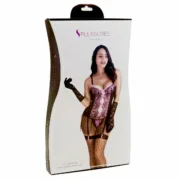 Espartilho S Pleasures Preto/Rosa (Tamanho único) Babydolls e bodies - nacloset