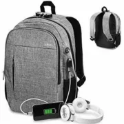 Mochila para Portátil e Tablet com Saída USB Subblim SUB-BP-1UL0001 Cinzento Informática | Computadores - nacloset