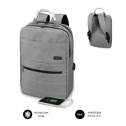 Mochila para Portátil e Tablet com Saída USB Subblim SUB-BP-3EAP001 Cinzento Informática | Computadores - nacloset