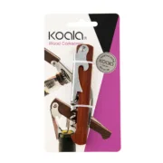 Saca-rolhas Koala Basic Metal Acácia 11 x 1,8 x 1,3 cm Cozinha | Gourmet - nacloset 2