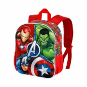 Mochila Escolar 3D The Avengers Karactermania Vermelho 26 x 11 x 31 cm Jogos | Disfarces - nacloset