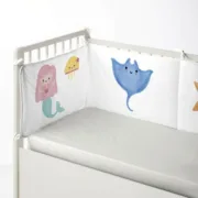 Protetor de berço Cool Kids Mermaid (60 x 60 x 60 + 40 cm) Bebés e Crianças - nacloset