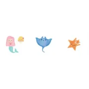 Protetor de berço Cool Kids Mermaid (60 x 60 x 60 + 40 cm) Bebés e Crianças - nacloset 2