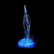 Grinalda de Luzes LED 2 m Azul Casa | Jardim - nacloset