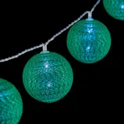Grinalda de Esferas LED Ø 5 cm Verde (2 m) Casa | Jardim - nacloset