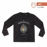 Camisola de Manga Comprida Criança Harry Potter Cinzento Cinzento escuro Bebés e Crianças - nacloset