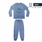Pijama Stitch Homem Azul (Adultos) Moda | Acessórios - nacloset