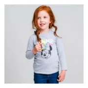 Shirt Infantil Minnie Mouse Cinzento Bebés e Crianças - nacloset 2
