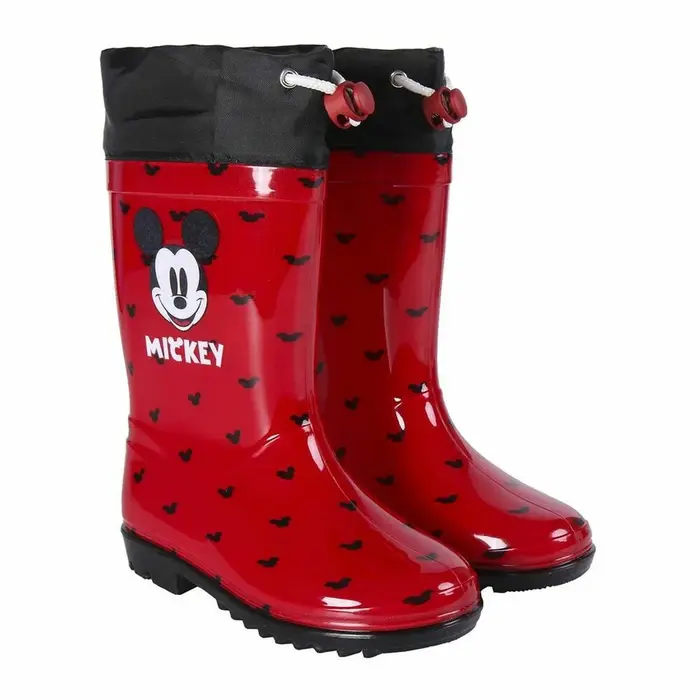 Botins Infantis Mickey Mouse Vermelho Bebés e Crianças - nacloset