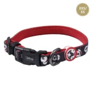 Coleira para Cães Mickey Mouse XXS/XS Preto Animais de Estimação - nacloset