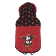 Casaco para Cães Minnie Mouse Preto Vermelho M Animais de Estimação - nacloset