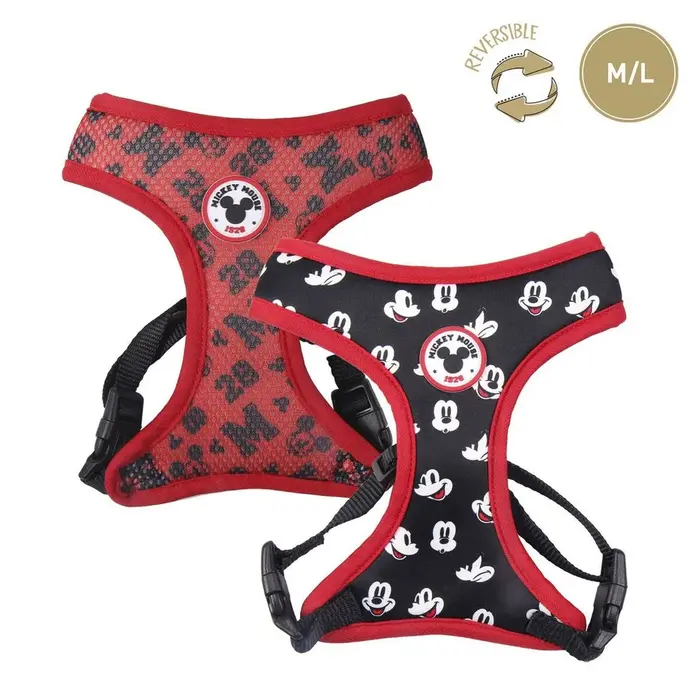 Arnês para Cães Mickey Mouse Preto Animais de Estimação - nacloset 2