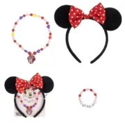 Conjunto de acessórios Minnie Mouse Multicolor 3 Peças Complementos para fantasias - nacloset