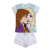 Pijama de Verão Frozen Azul Claro Bebés e Crianças - nacloset