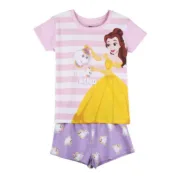 Pijama de Verão Disney Princess Cor de Rosa Bebés e Crianças - nacloset