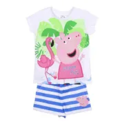Conjunto de Vestuário Peppa Pig Branco Azul Bebés e Crianças - nacloset