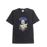 Camisola de Manga Curta Homem The Mandalorian Preto Adultos Moda | Acessórios - nacloset