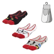 Meias Mickey Mouse Unissexo 3 pares Multicolor Moda | Acessórios - nacloset