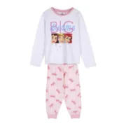 Pijama Infantil Disney Princess Branco Bebés e Crianças - nacloset