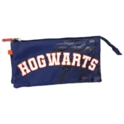 Estojo Triplo Harry Potter Howarts 22,5 x 2 x 11,5 cm Azul escuro Estojo 3 Compartimentos - nacloset