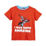 Camisola de Manga Curta Spider-Man Vermelho Moda | Acessórios - nacloset