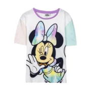 Camisola de Manga Curta Infantil Minnie Mouse Verde-escuro Multicolor Bebés e Crianças - nacloset