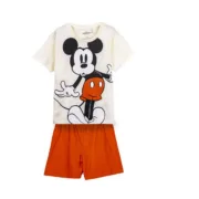 Pijama Infantil Mickey Mouse Bege Bebés e Crianças - nacloset