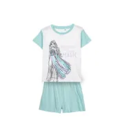 Pijama Infantil Frozen Azul Azul Claro Bebés e Crianças - nacloset