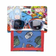 Conjunto de óculos de sol e carteira The Avengers 2 Peças Azul Acessórios de Moda - nacloset