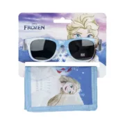 Conjunto de óculos de sol e carteira Frozen Azul Acessórios de Moda - nacloset