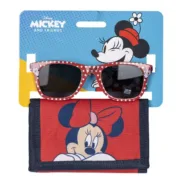 Conjunto de óculos de sol e carteira Minnie Mouse 2 Peças Vermelho Acessórios de Moda - nacloset