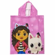 Poncho-Toalha com Capuz Gabby’s Dollhouse Cor de Rosa 50 x 115 cm Desporto | Lazer - nacloset