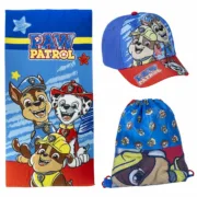 Toalha de Praia The Paw Patrol Azul 27 x 33 x 7 cm 3 Peças Desporto | Lazer - nacloset