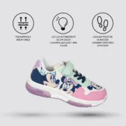 Sapatilhas Desportivas com LED Minnie Mouse Cor de Rosa Bebés e Crianças - nacloset 2