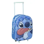 Mochila Escolar 3D com Rodas Stitch Jogos | Disfarces - nacloset
