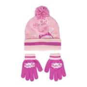 Gorro e Luvas Peppa Pig Cor de Rosa Acessórios de Moda - nacloset