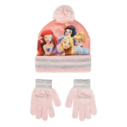 Gorro e Luvas Disney Princess Cor de Rosa Acessórios de Moda - nacloset