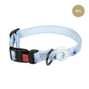 Coleira para Cães Stitch Azul Claro M/L Animais de Estimação - nacloset