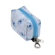Dispensador de Sacos Stitch Azul Claro 100 % poliéster 9 x 21 x 3 cm Animais de Estimação - nacloset