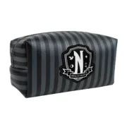 Nécessaire de Viagem Wednesday Preto 100 % Poliuretano 11 x 6,4 x 20 cm Desporto | Lazer - nacloset