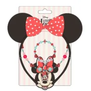 Kit de Joalharia Minnie Mouse Cor de Rosa 3 Peças Complementos para fantasias - nacloset 2