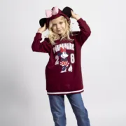 Camisola com Capuz Menina Minnie Mouse Vermelho Bebés e Crianças - nacloset 2